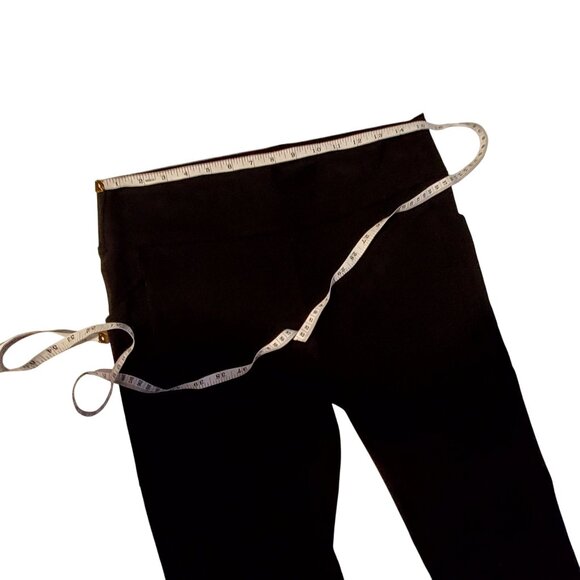 Miki Womens Black Stretch Leggings XL Cotton/Spandex Blend High Waist  USA Made - Picture 3 of 8